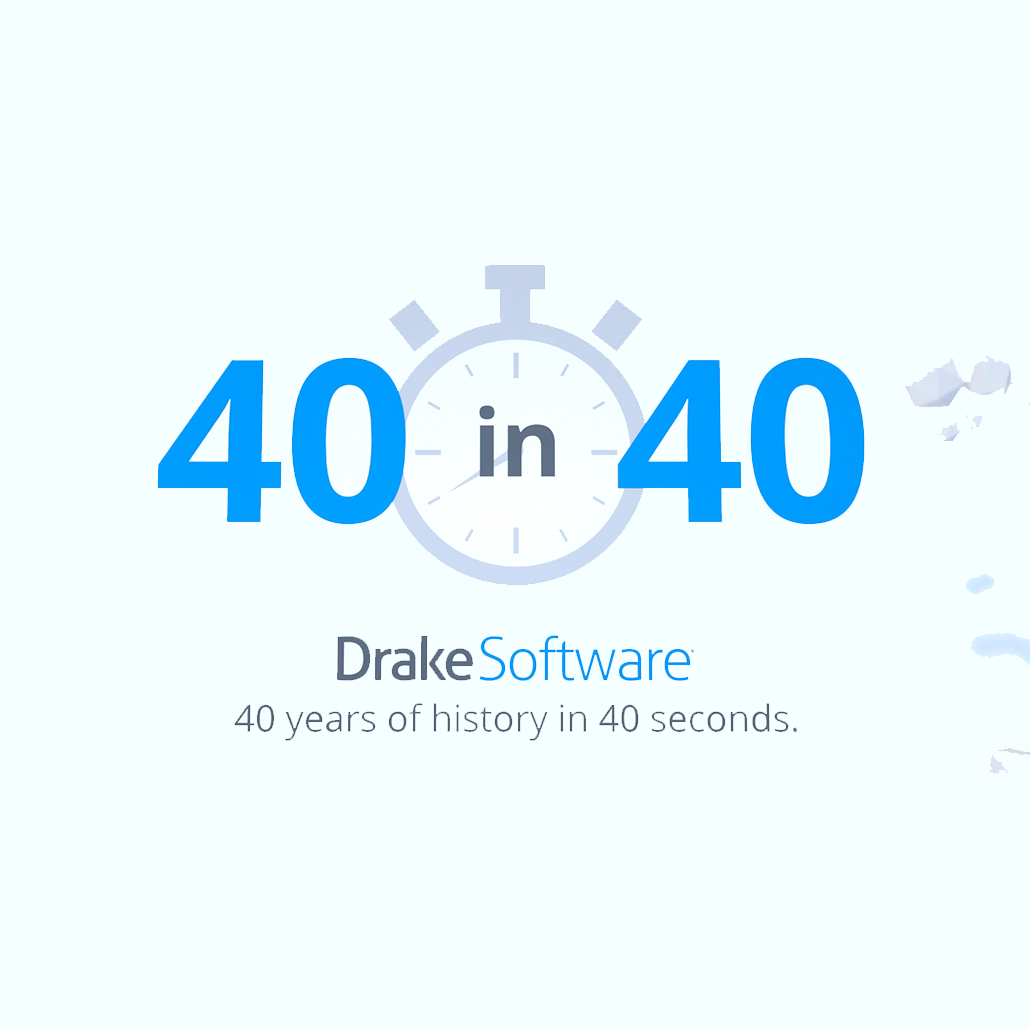 40 years of drake software history in 40 seconds